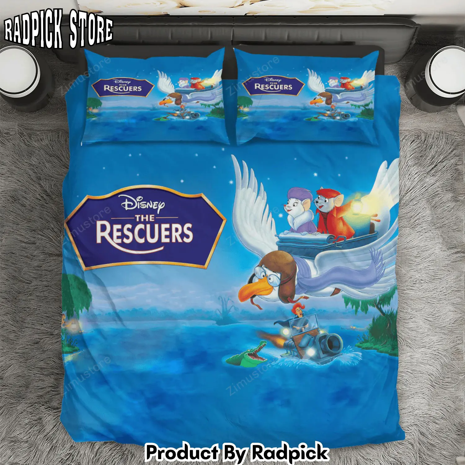 Radpick the rescuers poster 8 3pcs 3pcs bedding set duvet cover and pillow cases gift for fan rp327982